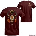 Ariat Impressive Native American Inspired Bull Skull Bold Ariat Logo Menswear Tops Streetwear Tropical T-Shirts, Hoodie, Sweatshirt - T-Shirt, Sweatshirt, Hoodie