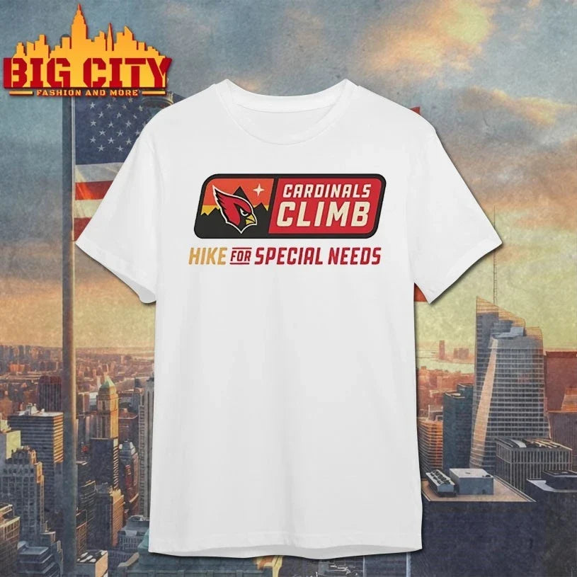 Arizona Cardinals Climb Hike For Special Needs shirt Unisex T-shirt, Sweatshirt, Hoodie, Long Sleeve Tee - T-Shirt, Sweatshirt, Hoodie