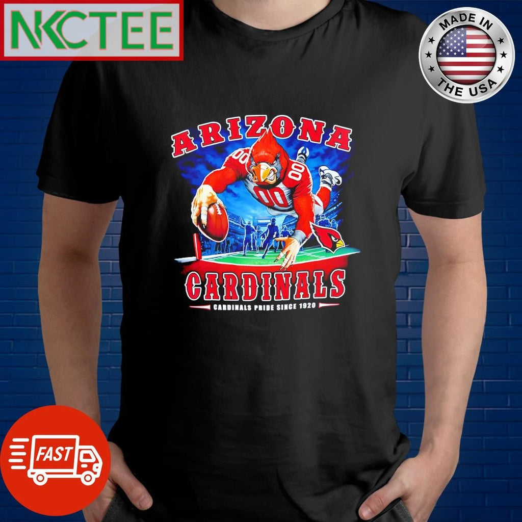 Arizona Cardinals pride since 1920 mascot hold ball run shirt Unisex T-shirt, Sweatshirt, Hoodie, Long Sleeve Tee - T-Shirt, Sweatshirt, Hoodie