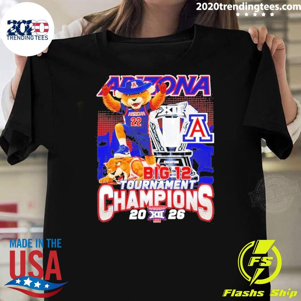 Arizona Wildcats Big 12 Conference Champions Wilbur The Wildcat Mascot Shirt Unisex T-shirt, Sweatshirt, Hoodie, Long Sleeve Tee - T-Shirt, Sweatshirt, Hoodie