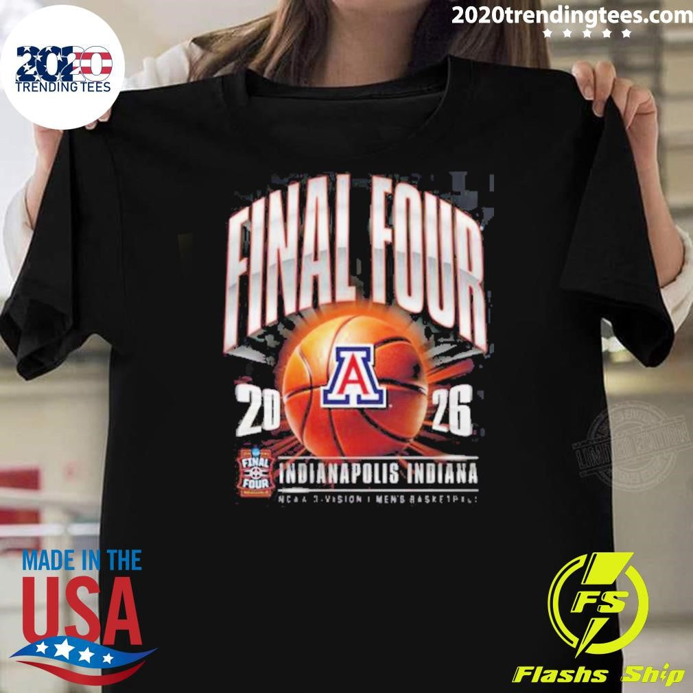 Arizona Wildcats Mens Basketball 2026 Ncaa D1 Tournament Final Four Indiana Shirt Unisex T-shirt, Sweatshirt, Hoodie, Long Sleeve Tee - T-Shirt, Sweatshirt, Hoodie