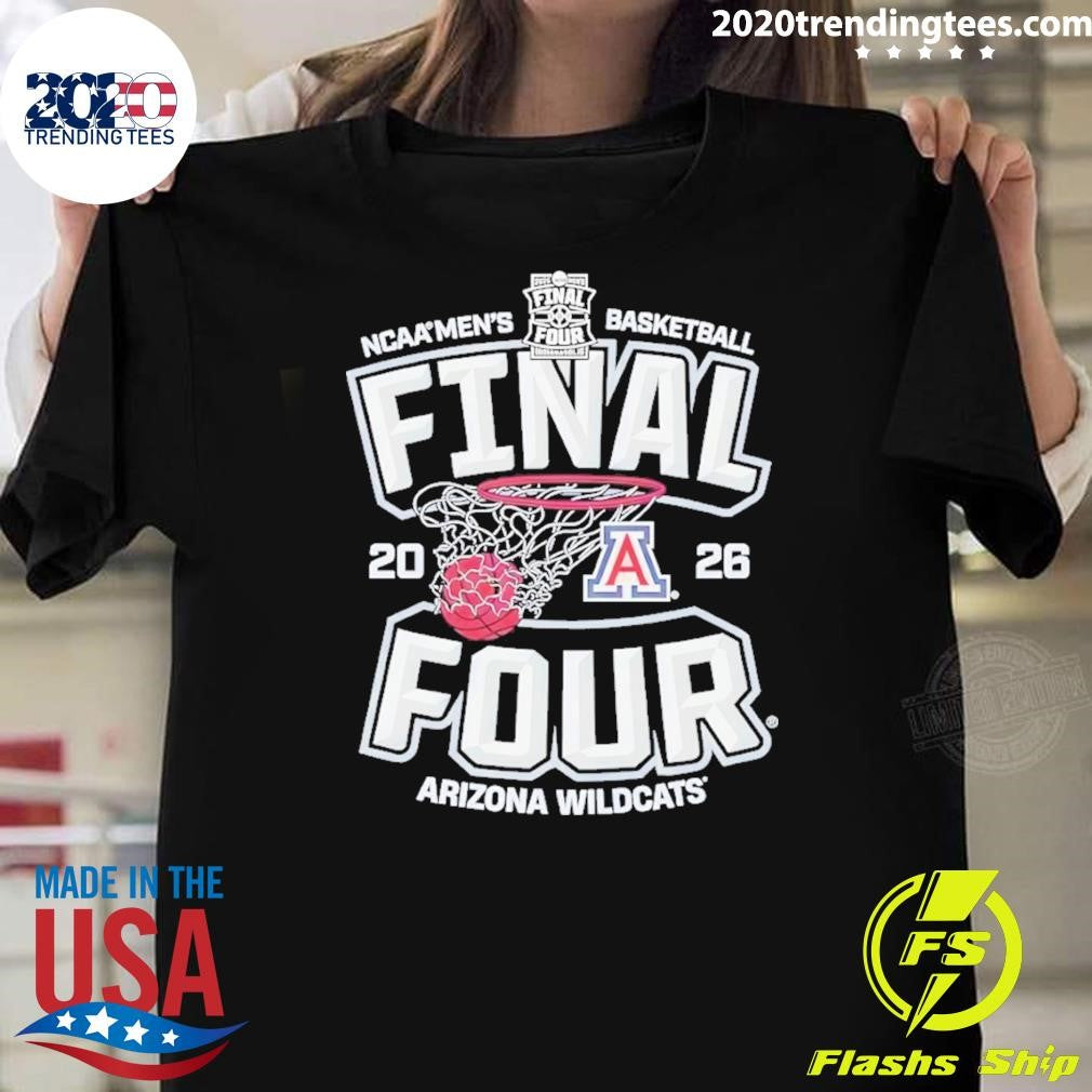 Arizona Wildcats Ncaa Mens Basketball 2026 Final Four Shirt Unisex T-shirt, Sweatshirt, Hoodie, Long Sleeve Tee - T-Shirt, Sweatshirt, Hoodie