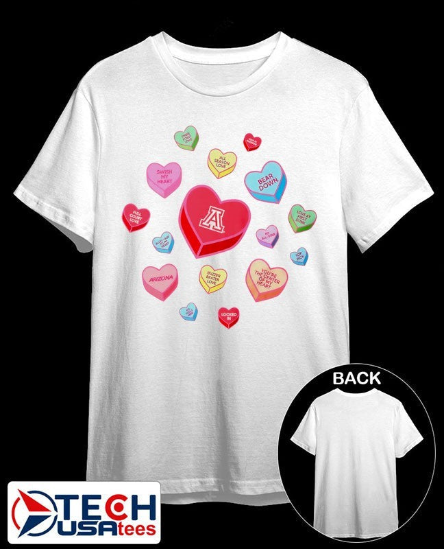 Arizona Wildcats Sweet Talk Valentines Day shirt Unisex T-shirt, Sweatshirt, Hoodie, Long Sleeve Tee - T-Shirt, Sweatshirt, Hoodie