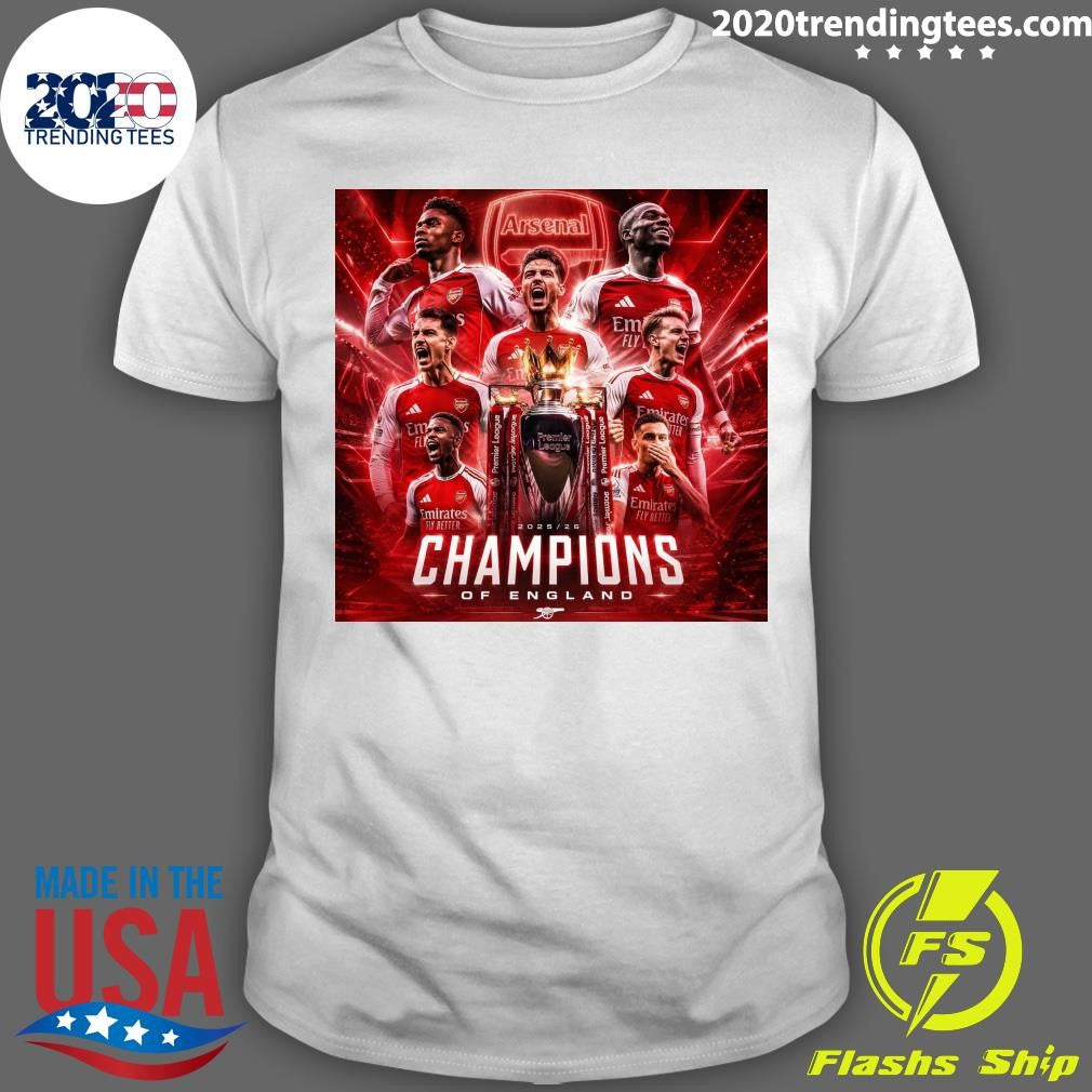 Arsenal Champions Win 2025-2026 Shirt Unisex T-shirt, Sweatshirt, Hoodie, Long Sleeve Tee - T-Shirt, Sweatshirt, Hoodie