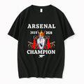 Arsenal Crowned Champions 2025 2026 Tshirts Sweater Hoodie Jpg Unisex T-shirt, Sweatshirt, Hoodie, Long Sleeve Tee - T-Shirt, Sweatshirt, Hoodie
