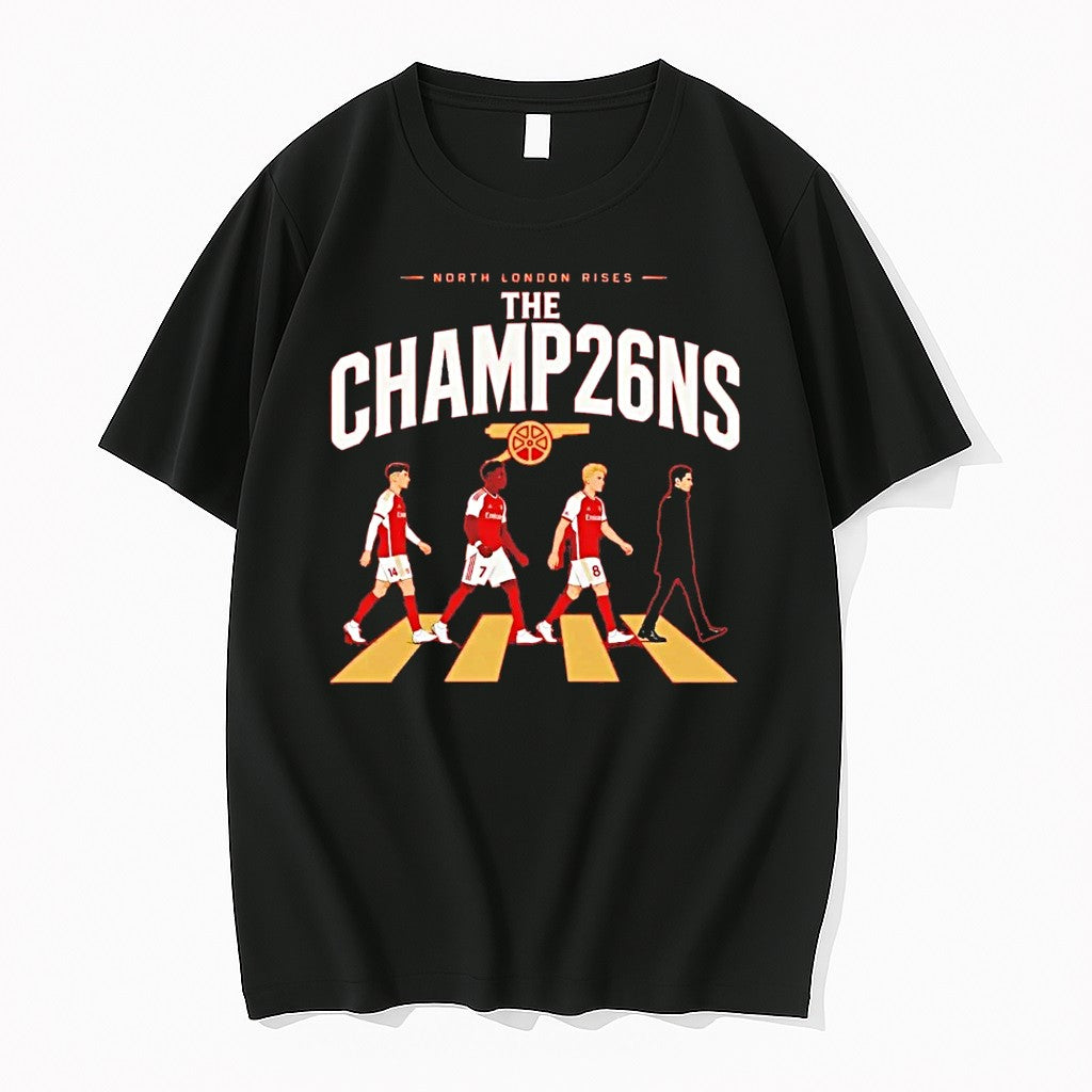 Arsenal North London Rises The Champ26ns Tshirts Sweater Hoodie Jpg Unisex T-shirt, Sweatshirt, Hoodie, Long Sleeve Tee - T-Shirt, Sweatshirt, Hoodie