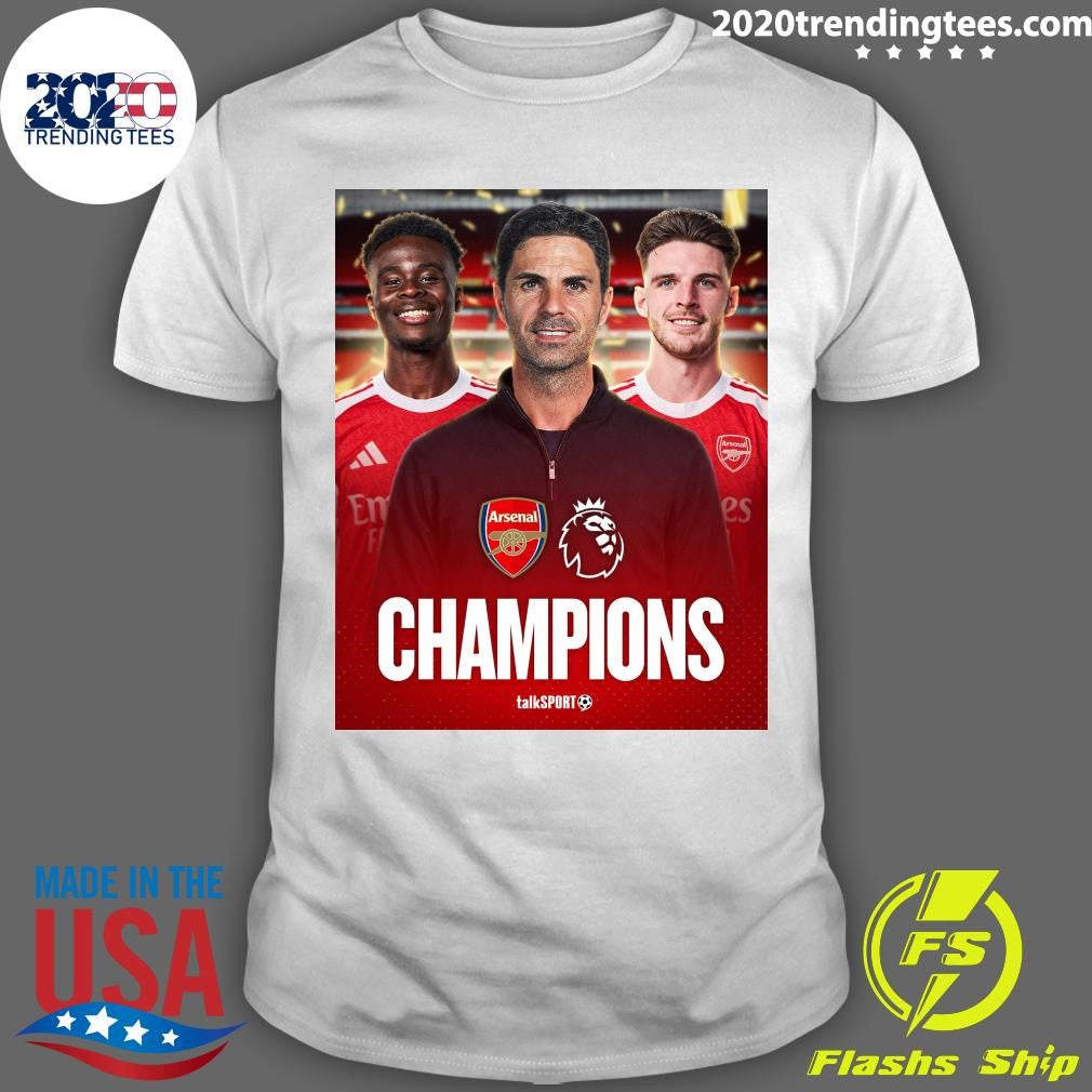 Arsenal Win The Premier League, Gunners Are League Champions For The First Time In 22 Years Shirt - T-Shirt, Sweatshirt, Hoodie