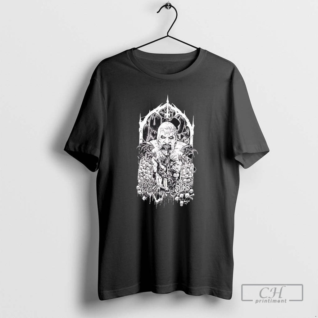 Art The Clown Terrifer X Sawblade666 T Shirts Unisex T-shirt, Sweatshirt, Hoodie, Long Sleeve Tee - T-Shirt, Sweatshirt, Hoodie