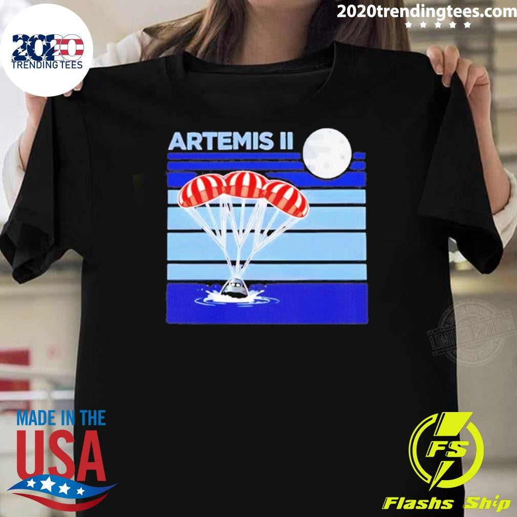 Artemis Ii Splashdown Wiseman And Glover Koch And Hansen Shirt Unisex T-shirt, Sweatshirt, Hoodie, Long Sleeve Tee - T-Shirt, Sweatshirt, Hoodie