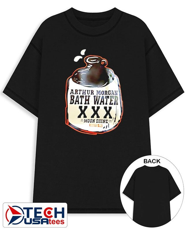 Arthur Morgan Bath Water XXX Moon Shine shirt Unisex T-shirt, Sweatshirt, Hoodie, Long Sleeve Tee - T-Shirt, Sweatshirt, Hoodie