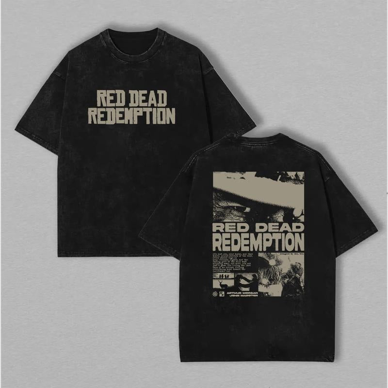 Arthur Morgan Red D4ad Redemption 2 Vintage Washed Cowboy Shirt Retro Streetwear Essential Gamers T-Shirts, Hoodie, Sweatshirt - T-Shirt, Sweatshirt, Hoodie
