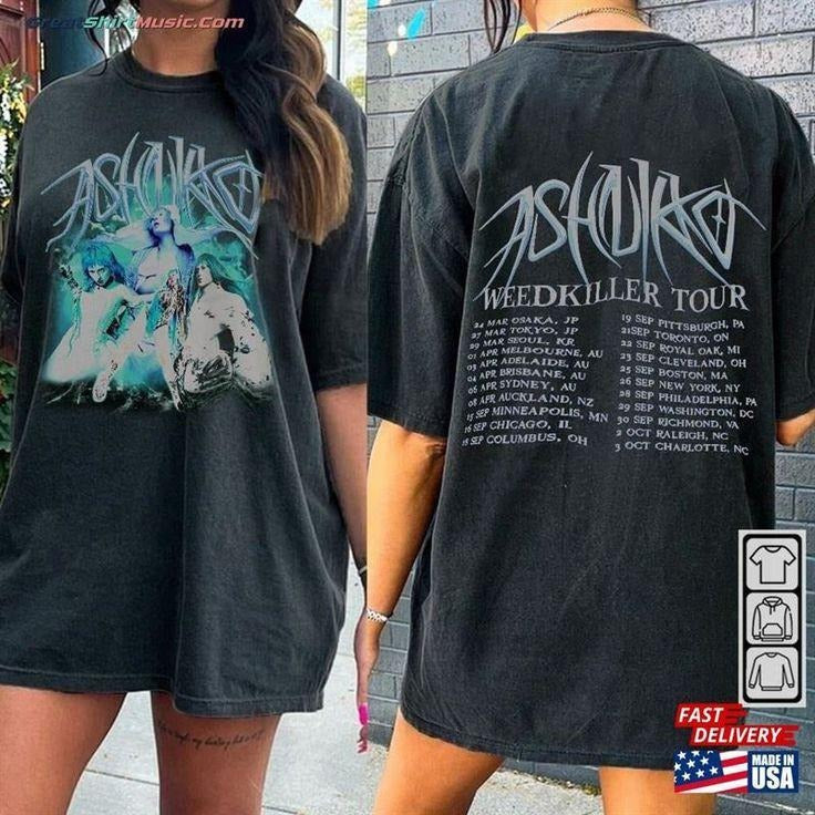 Ashnikko Music Shirt 2Side Weedkiller Tour T-Shirts, Hoodie, Sweatshirt - T-Shirt, Sweatshirt, Hoodie