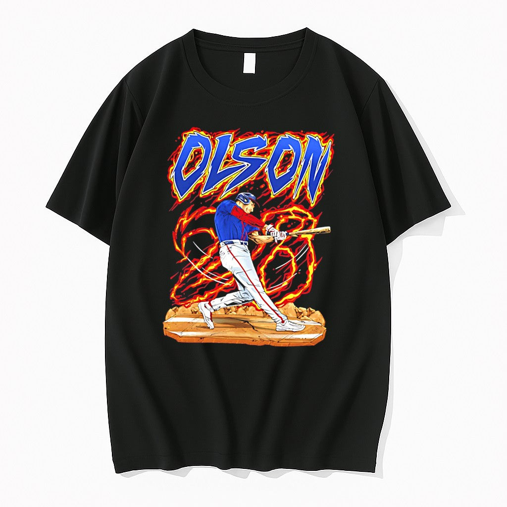 Atlanta Braves Matt Olson Hand Drawn Artwork Tee Tshirts Sweater Hoodie Jpg Unisex T-shirt, Sweatshirt, Hoodie, Long Sleeve Tee - T-Shirt, Sweatshirt, Hoodie