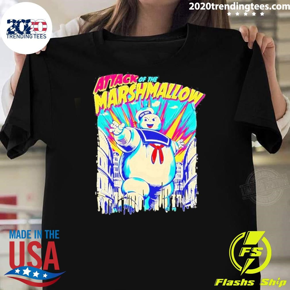 Attack Of The Marshmallow Ghost Busters Shirt Unisex T-shirt, Sweatshirt, Hoodie, Long Sleeve Tee - T-Shirt, Sweatshirt, Hoodie