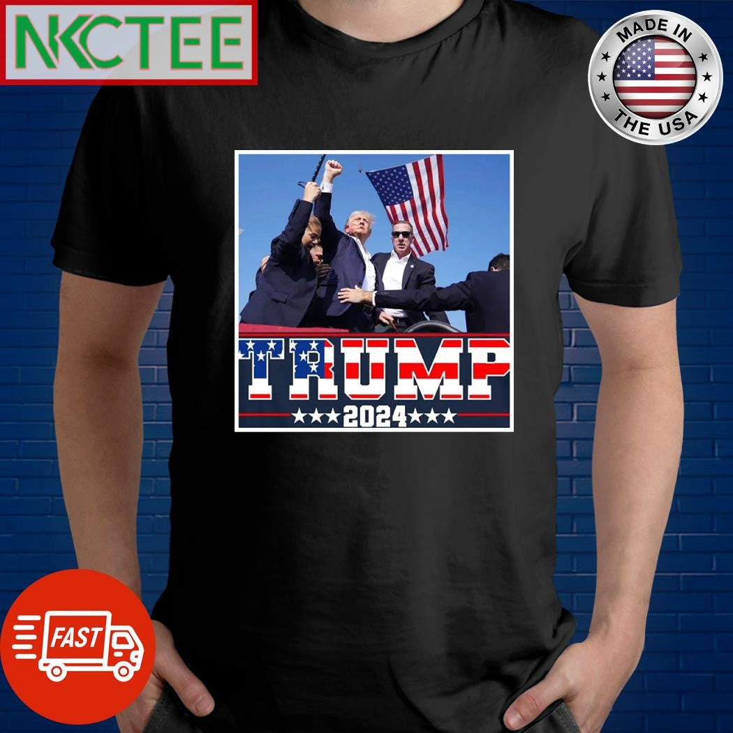 Attempted assassination of Donald Trump 2024 shirt Unisex T-shirt, Sweatshirt, Hoodie, Long Sleeve Tee - T-Shirt, Sweatshirt, Hoodie