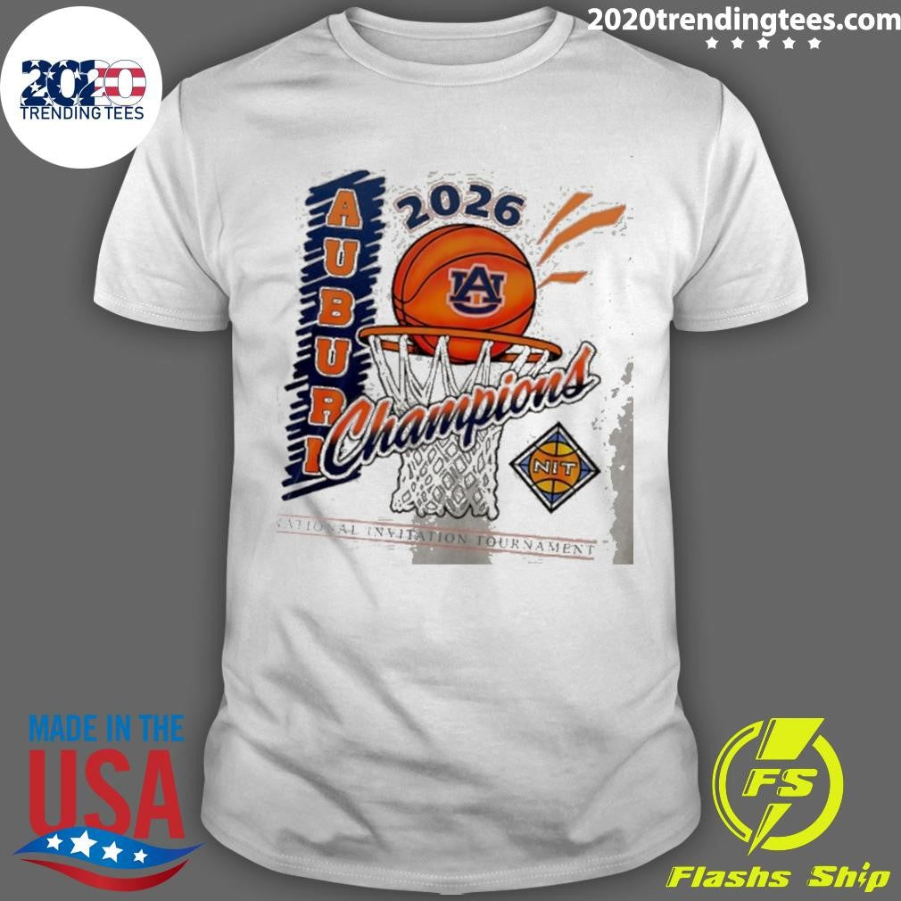 Auburn Tigers Basketball 2026 Nit Champions Shirt Unisex T-shirt, Sweatshirt, Hoodie, Long Sleeve Tee - T-Shirt, Sweatshirt, Hoodie