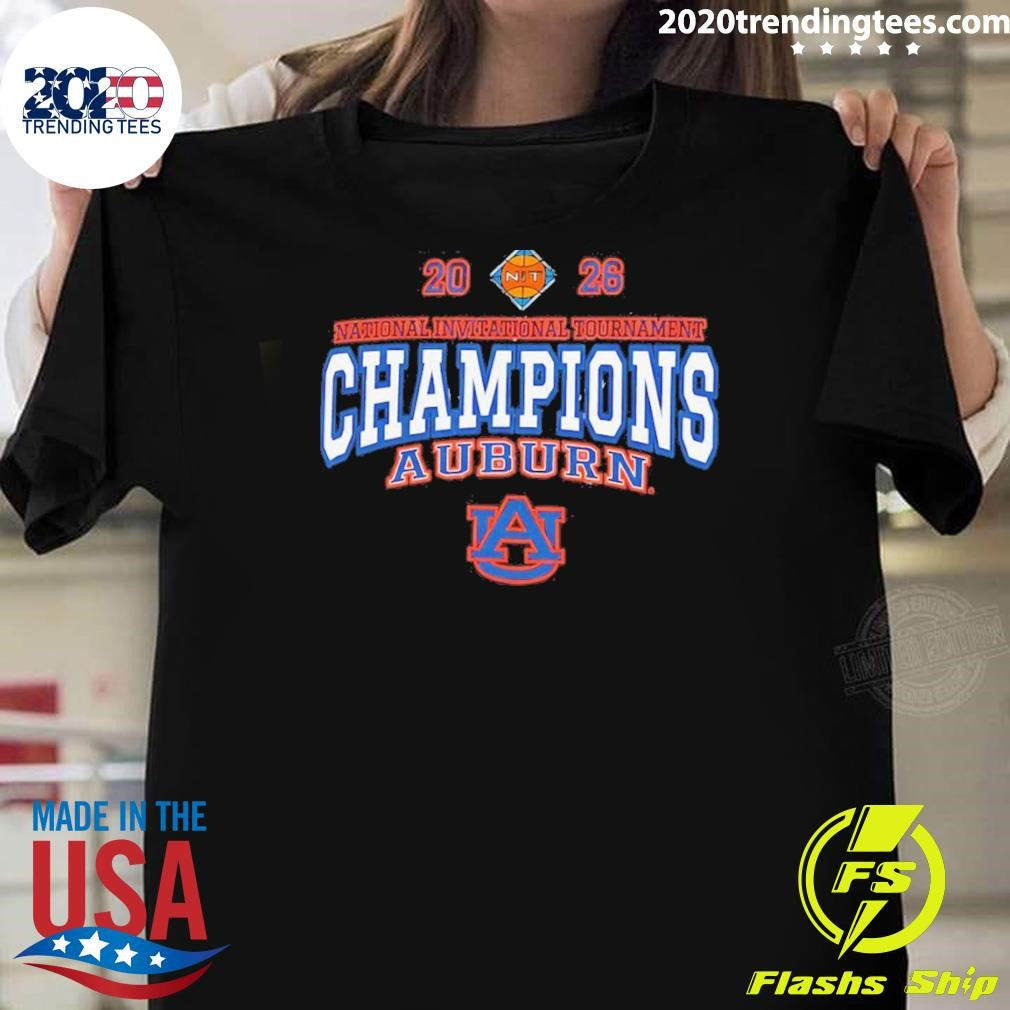 Auburn Tigers National Invitation Tournament Champions 2026 Shirt Unisex T-shirt, Sweatshirt, Hoodie, Long Sleeve Tee - T-Shirt, Sweatshirt, Hoodie