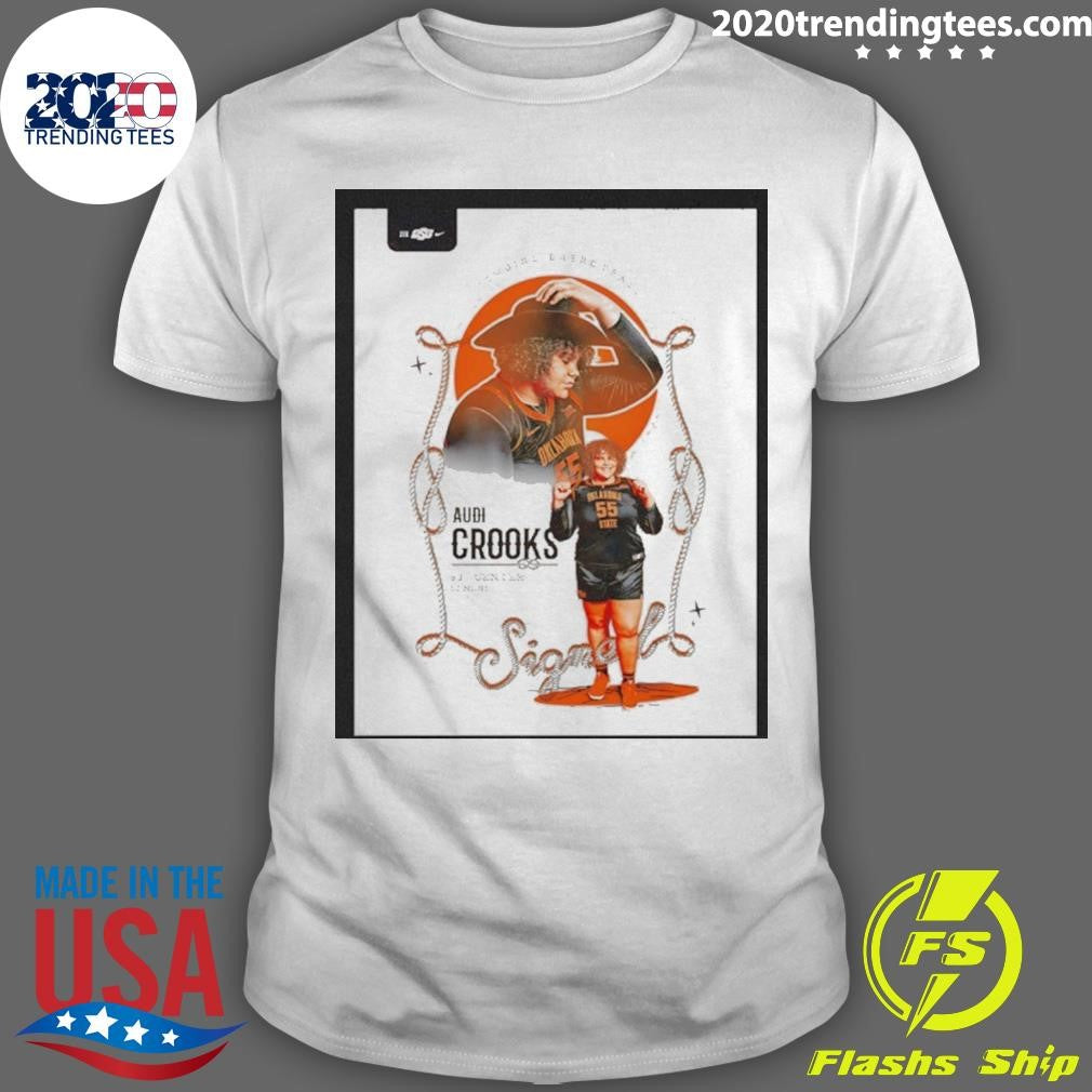 Audi Crooks Signal Oklahoma State Cowgirls Basketball Shirt Unisex T-shirt, Sweatshirt, Hoodie, Long Sleeve Tee - T-Shirt, Sweatshirt, Hoodie