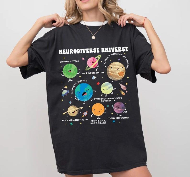 Autism Awareness Neurodiverse Universe Shirt Sped Teacher Shirt Space Neurodiversity Education Autism T-Shirts, Hoodie, Sweatshirt - T-Shirt, Sweatshirt, Hoodie