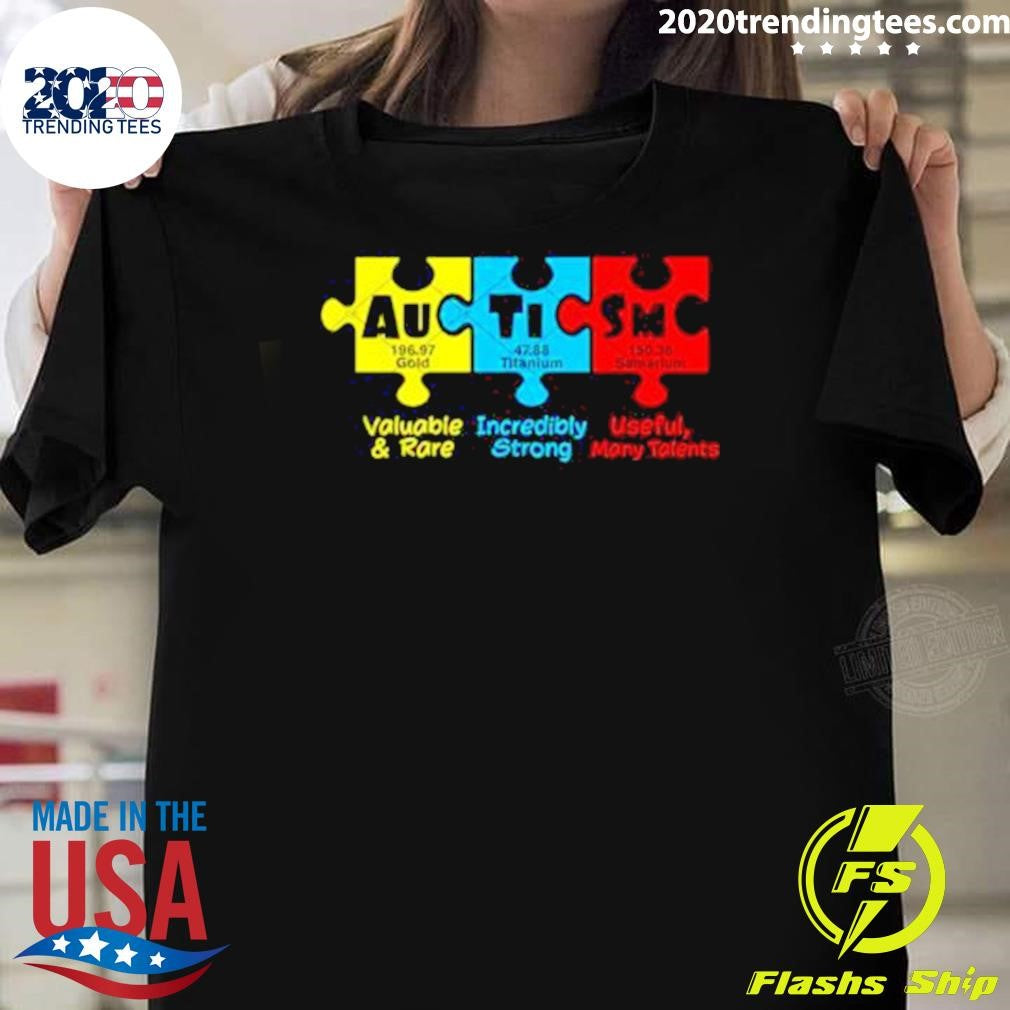 Autism Awareness Valuable and Rare Incredibly Strong User Many Talents 2026 Shirt Unisex T-shirt, Sweatshirt, Hoodie, Long Sleeve Tee - T-Shirt, Sweatshirt, Hoodie
