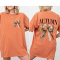 Autumn Girly Retro Fall Shirts Coquette Autumn Shirt Fall Floral Pumpkin Patch Shirts Fall Season Tops Fall Shirts Her Cute Coquette Her Autumn Shirts T-Shirts, Hoodie, Sweatshirt - T-Shirt, Sweatshirt, Hoodie