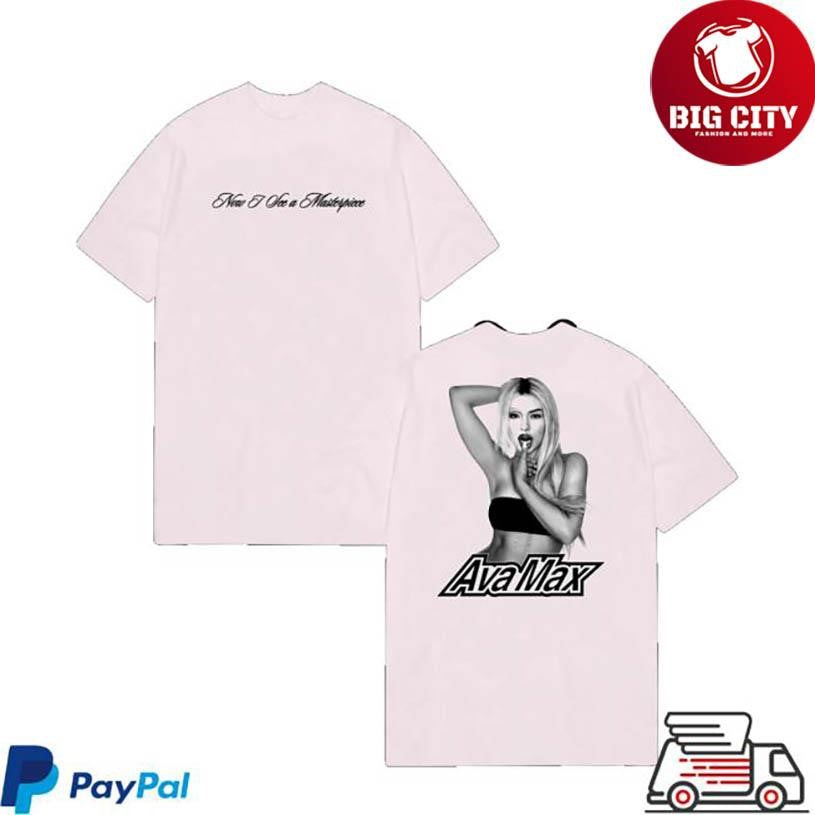 Ava Max Masterpiece Oversized Two Sided Shirt Unisex T-shirt, Sweatshirt, Hoodie, Long Sleeve Tee - T-Shirt, Sweatshirt, Hoodie