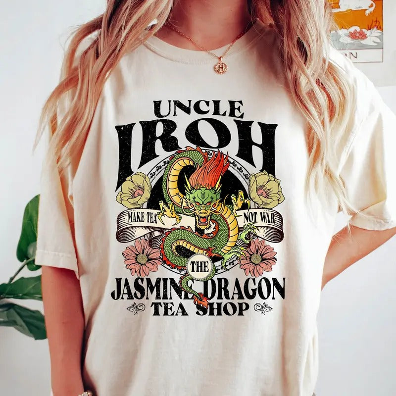 Avatar Last Airbinder 2024 Shirt Vintage Retro Uncle Iroh'S Jasmine Dragon Tea Shirt T-Shirts, Hoodie, Sweatshirt - T-Shirt, Sweatshirt, Hoodie