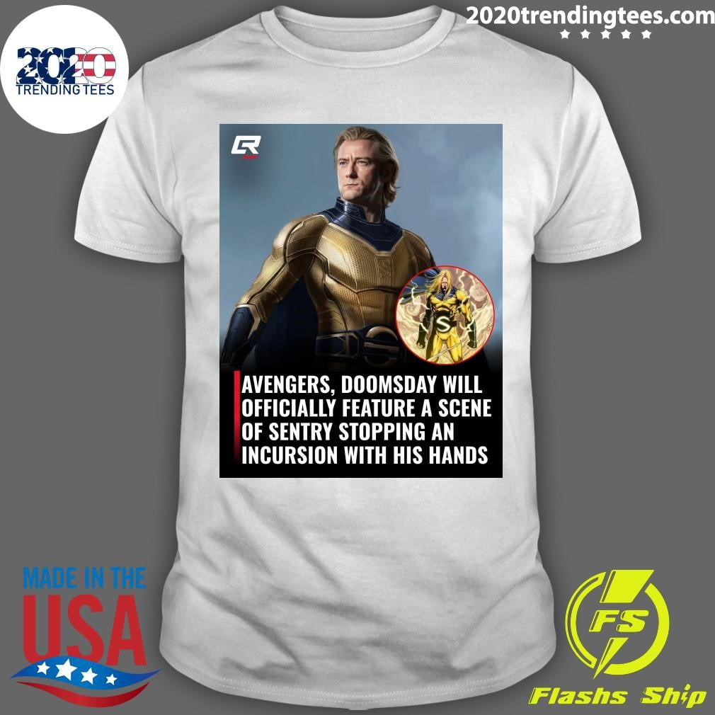 Avengers, Doomsday Will Officially Feature A Scene Of Sentry Stopping An Incursion With His Hands Shirt - T-Shirt, Sweatshirt, Hoodie
