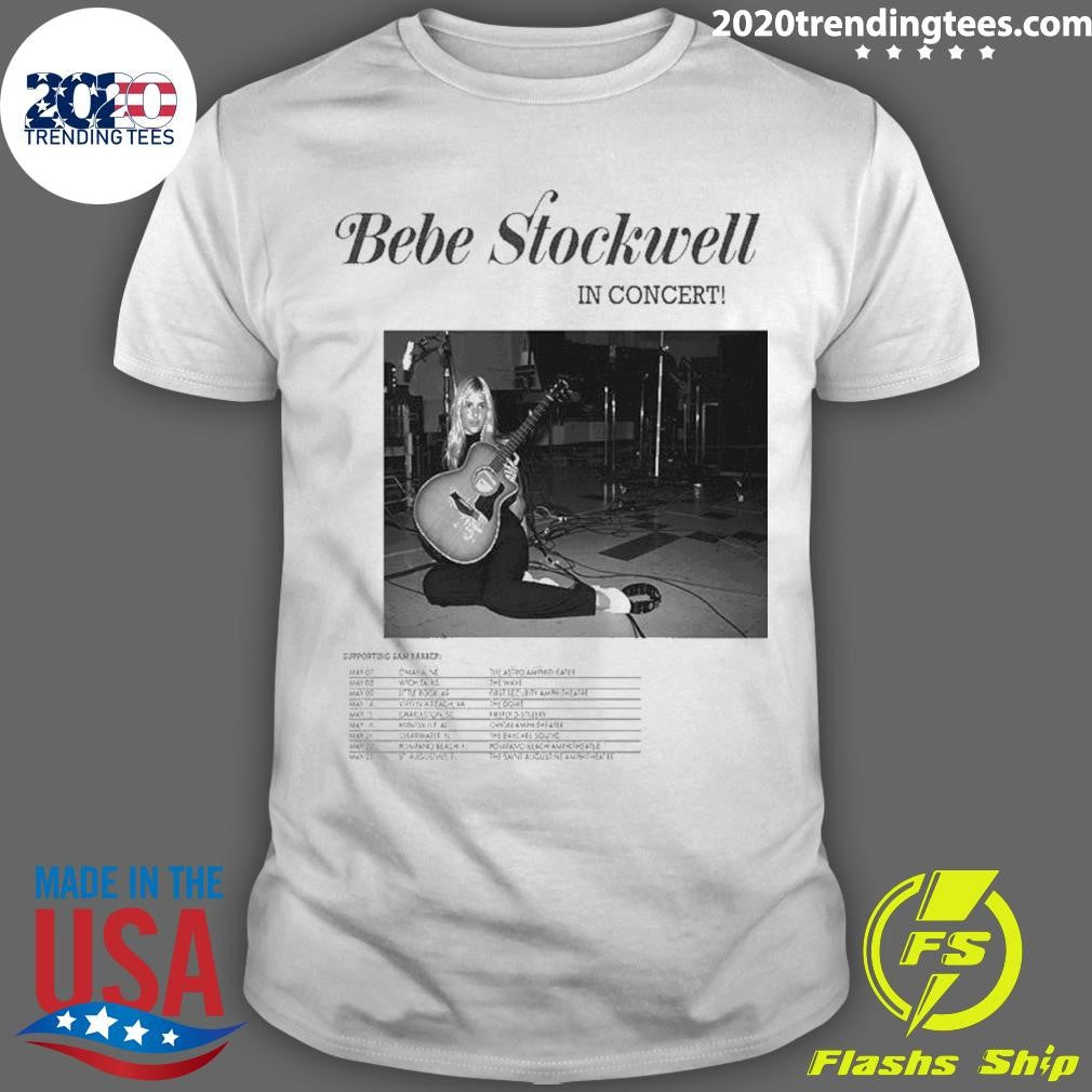 Awesome Bebe Stockwell World Tour 2026 Poster Shirt Unisex T-shirt, Sweatshirt, Hoodie, Long Sleeve Tee - T-Shirt, Sweatshirt, Hoodie