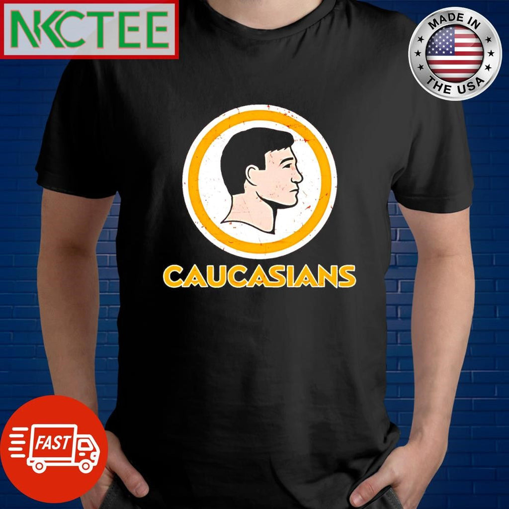 Awesome Caucasians circle shirt Unisex T-shirt, Sweatshirt, Hoodie, Long Sleeve Tee - T-Shirt, Sweatshirt, Hoodie