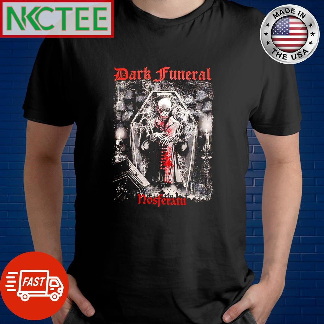 Awesome Dark Funeral Nosferatu horror shirt Unisex T-shirt, Sweatshirt, Hoodie, Long Sleeve Tee - T-Shirt, Sweatshirt, Hoodie