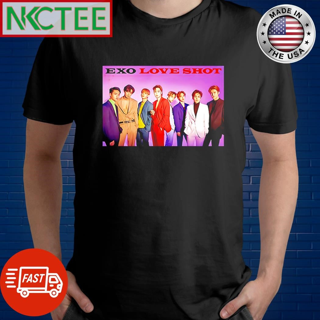 Awesome Exo love shot shirt Unisex T-shirt, Sweatshirt, Hoodie, Long Sleeve Tee - T-Shirt, Sweatshirt, Hoodie