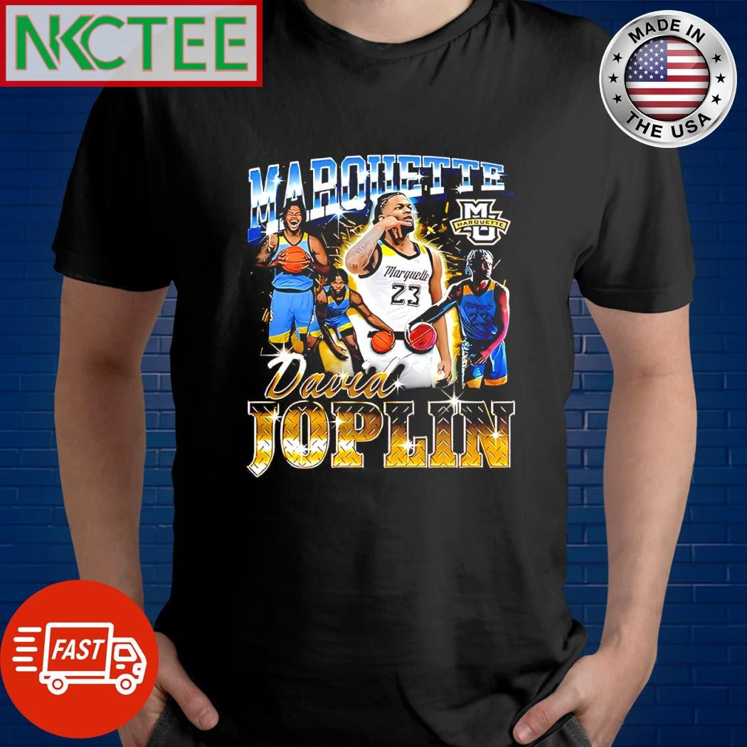 Awesome Marquette David Joplin vintage shirt Unisex T-shirt, Sweatshirt, Hoodie, Long Sleeve Tee - T-Shirt, Sweatshirt, Hoodie
