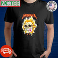 Awesome Metallica Flaming Skull rose shirt Unisex T-shirt, Sweatshirt, Hoodie, Long Sleeve Tee - T-Shirt, Sweatshirt, Hoodie