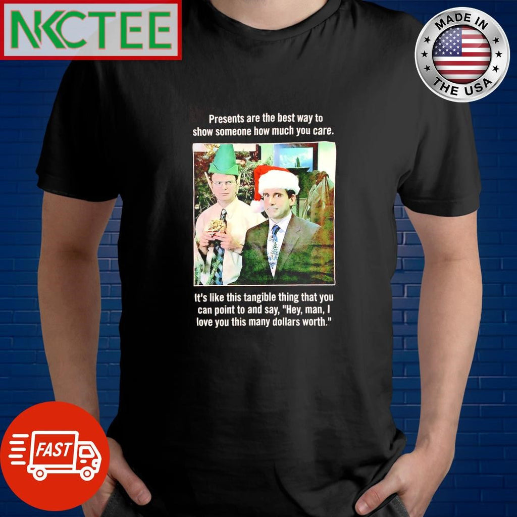 Awesome Presents are the best way to show someone how much you care Christmas shirt Unisex T-shirt, Sweatshirt, Hoodie, Long Sleeve Tee - T-Shirt, Sweatshirt, Hoodie