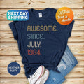 Awesome Since 1984 Shirt 40th 40th 40th Him 40th Shirt Personalized T-Shirts, Hoodie, Sweatshirt - T-Shirt, Sweatshirt, Hoodie