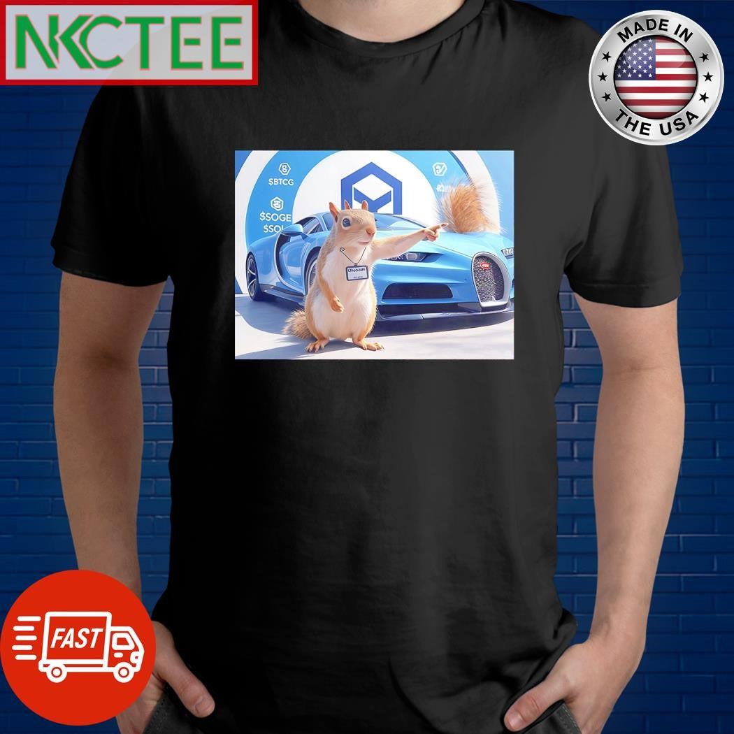 Awesome Squirrels punt coin Bugatti car paint shirt Unisex T-shirt, Sweatshirt, Hoodie, Long Sleeve Tee - T-Shirt, Sweatshirt, Hoodie