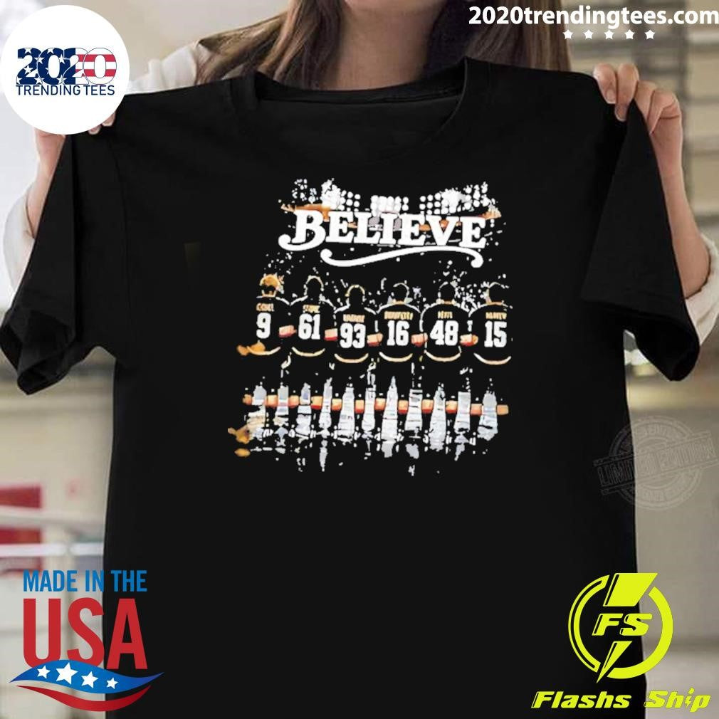 Awesome Vegas Golden Knights Nhl Team Believe Hockey Shirt Unisex T-shirt, Sweatshirt, Hoodie, Long Sleeve Tee - T-Shirt, Sweatshirt, Hoodie