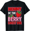 Mommy of The Berry Sweet One Strawberry 1st Birthday Mom T-Shirt Unisex T-shirt, Sweatshirt, Hoodie, Long Sleeve Tee - T-Shirt, Sweatshirt, Hoodie