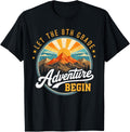 Let the 8th Grade Adventure Begin Back to School Teacher Kid T-Shirt Unisex T-shirt, Sweatshirt, Hoodie, Long Sleeve Tee - T-Shirt, Sweatshirt, Hoodie