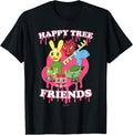 Happy Tree Friends Dripping Logo with Characters Cartoon T-Shirt Unisex T-shirt, Sweatshirt, Hoodie, Long Sleeve Tee - T-Shirt, Sweatshirt, Hoodie