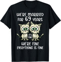 We're Married for 69 Years T-Shirt Unisex T-shirt, Sweatshirt, Hoodie, Long Sleeve Tee - T-Shirt, Sweatshirt, Hoodie