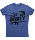 Silent But Dadly American Flag Gun (O) T-Shirts, Hoodie, Sweatshirt - T-Shirt, Sweatshirt, Hoodie