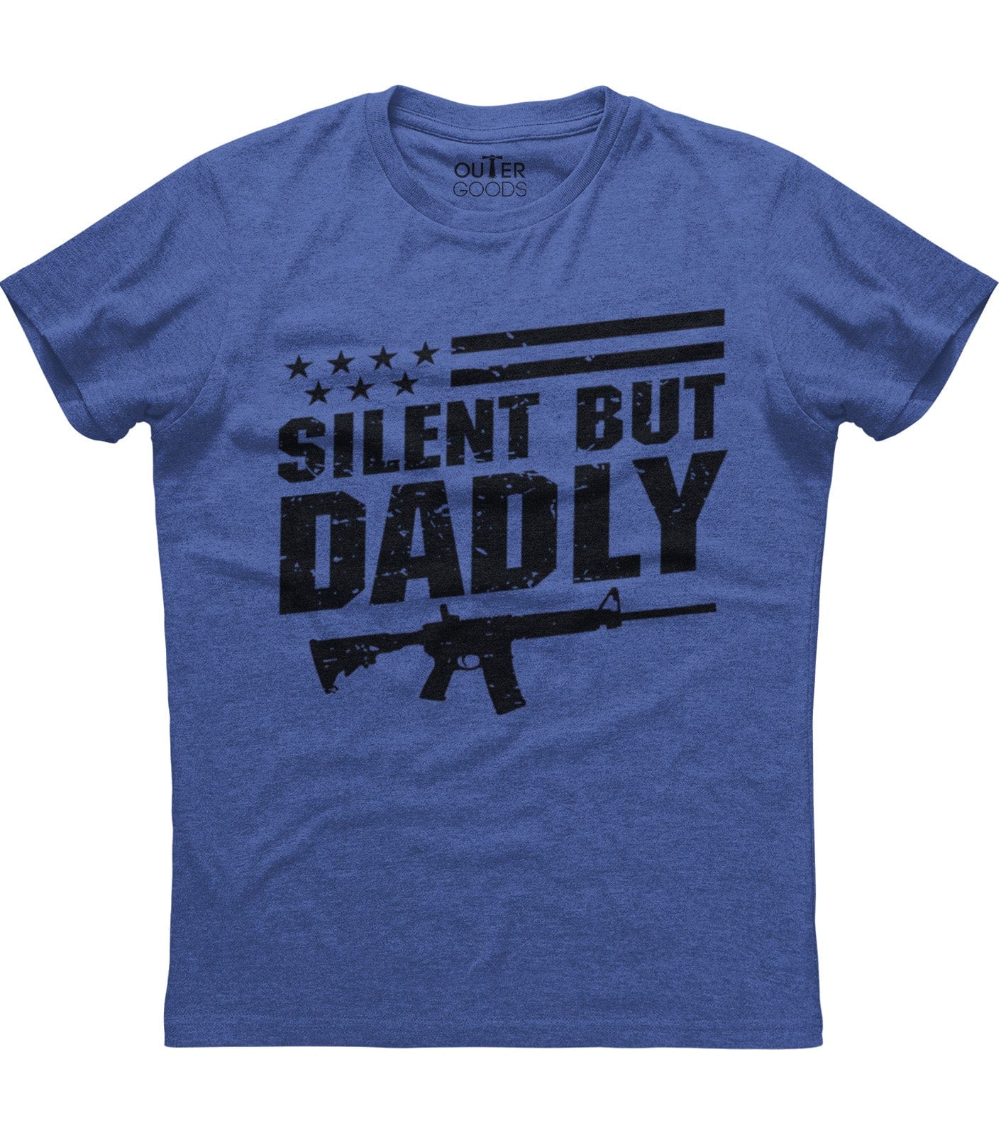 Silent But Dadly American Flag Gun (O) T-Shirts, Hoodie, Sweatshirt - T-Shirt, Sweatshirt, Hoodie