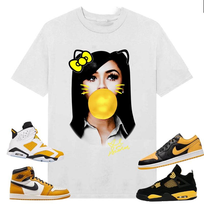 BIG FACE Mariah ST Kitty Shirt Match J 6s Yellow Ochre J 1 Yellow Ochre J 4 Thunder Shirt Matching Sneaker T-Shirts, Hoodie, Sweatshirt - T-Shirt, Sweatshirt, Hoodie