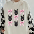 BLACK German Shepherd Bows Shirt~ Relaxed Fit Printed USA Womenswear Casual Comfort Cotton Top Athletic Boho Chic T-Shirts, Hoodie, Sweatshirt - T-Shirt, Sweatshirt, Hoodie
