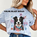 BORDER COLLIE Patriotic Dog Shirt ~ Relaxed Fit Printed USA Womenswear Casual Comfort Cotton Top Athletic Boho Chic T-Shirts, Hoodie, Sweatshirt - T-Shirt, Sweatshirt, Hoodie
