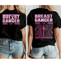 BREAST CANCER AWARENESS Fight Tour 2 Sides Pink Ribbon Support Breast Cancer Awareness Double Sides T-Shirts, Hoodie, Sweatshirt - T-Shirt, Sweatshirt, Hoodie
