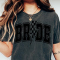 BRIDAL BOLT SHIRT (COMFORT COLORS CASUAL SHIRT BRIDE ) Comfortable Fit Top Womenswear Sleeves Chic Day Short T-Shirts, Hoodie, Sweatshirt - T-Shirt, Sweatshirt, Hoodie