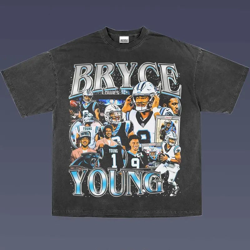 BRYCE YOUNG 1.0 VINTAGE AMERICAN FOOTBALL FAN T-Shirts, Hoodie, Sweatshirt - T-Shirt, Sweatshirt, Hoodie